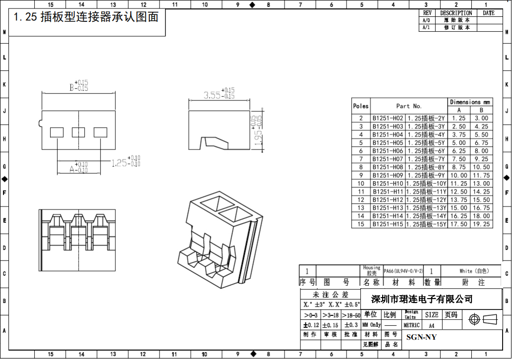 间距1.25-SGN直针