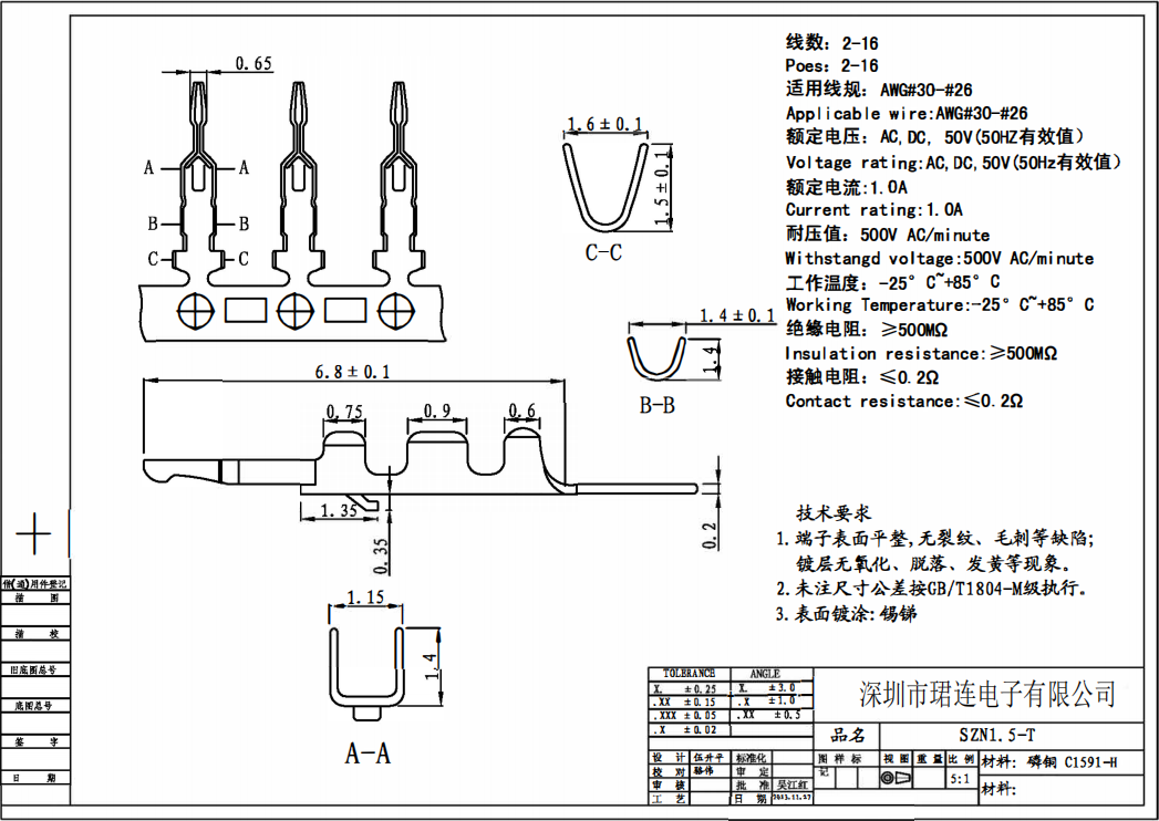 间距1.5-SZN直针